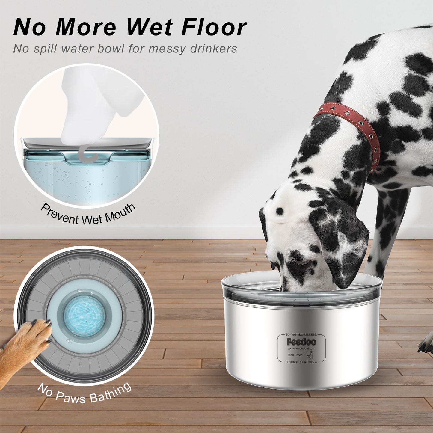 Spill Proof Dog Water Bowl