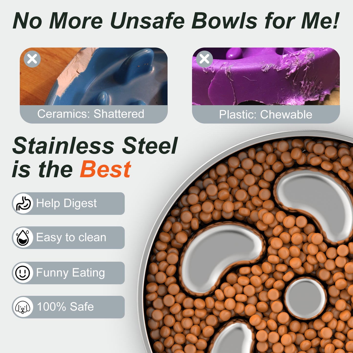 Slow Feeder Dog Bowl